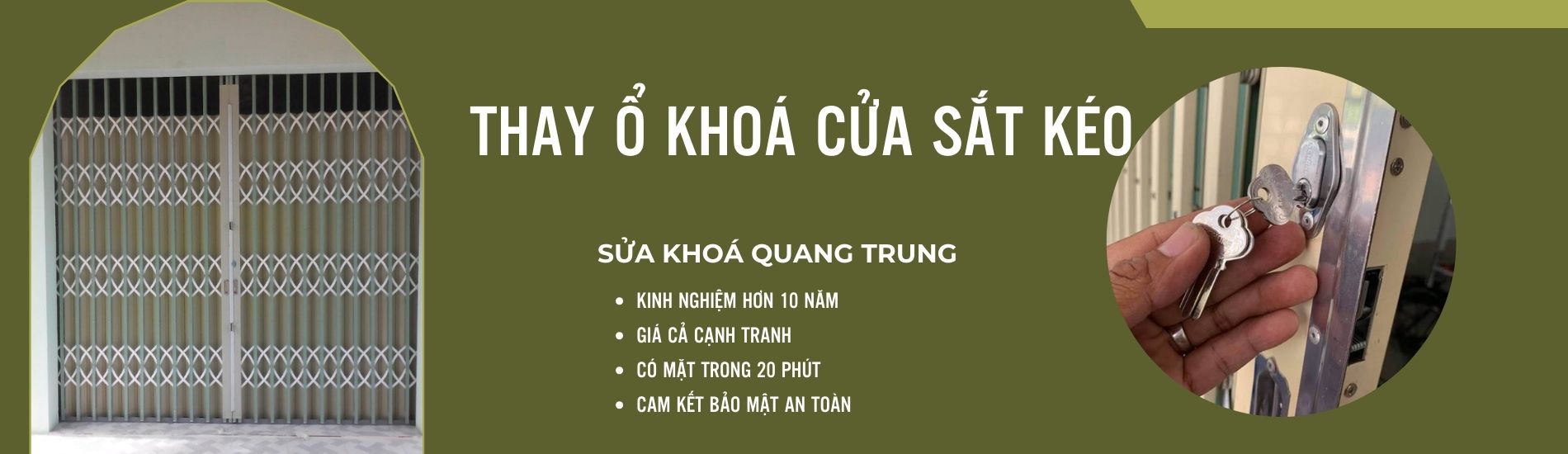 Dịch vụ thay khoá cửa sắt kéo nhanh chóng, giá rẻ tại TP.HCM