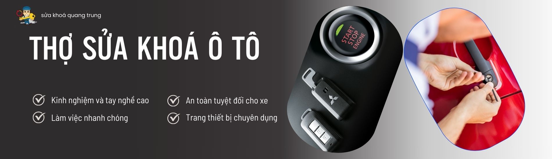 Thợ sửa khoá ô tô tại nhà, sửa khoá tất cả các dòng xe ô tô nhanh chóng, tận tâm, chuyên nghiệp, có mặt 20 phút