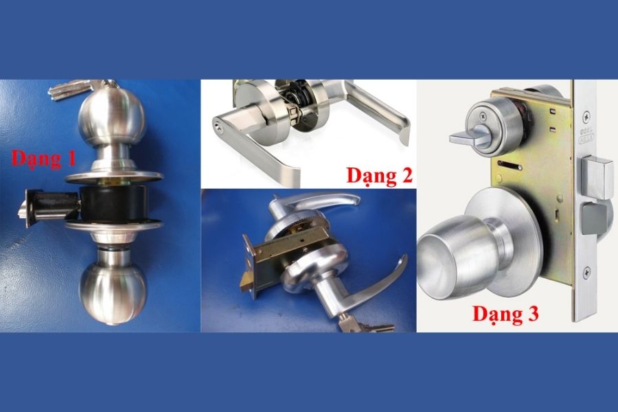 Các dạng khóa cửa nắm tròn phổ biến hiện nay
