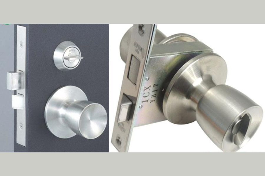 Cách khóa cửa tay nắm tròn từ bên trong lại núm xoay 1 - 2 vòngĐừng cố dùng lực khi khóa bị kẹt áp dụng ngay những mẹo nhỏ sau để cửa mở trơn tru chỉ trong vài phút.