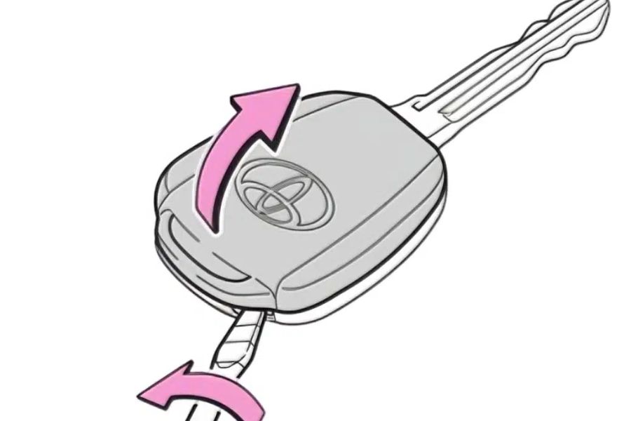 Tháo vỏ chìa khóa Toyota Vios