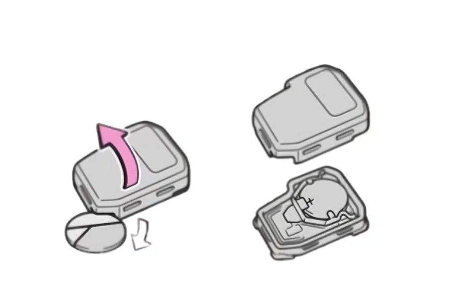 Thay pin mới chìa khóa Toyota Vios