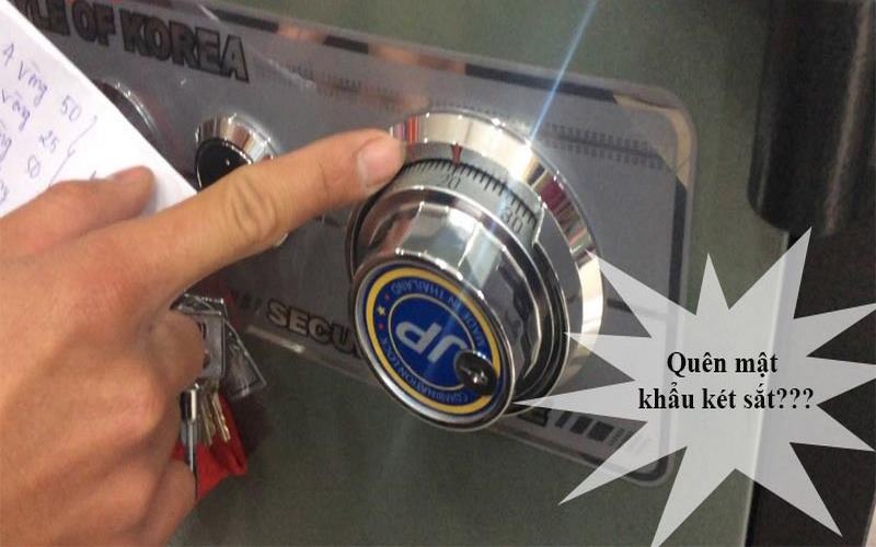 Quên mật mã là trường hợp phổ biến khiến nhiều người phải phá khóa két sắt