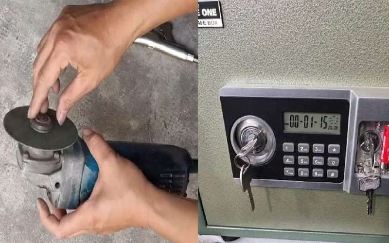 Sử dụng máy cắt là giải pháp phá khóa nhanh tại nhà