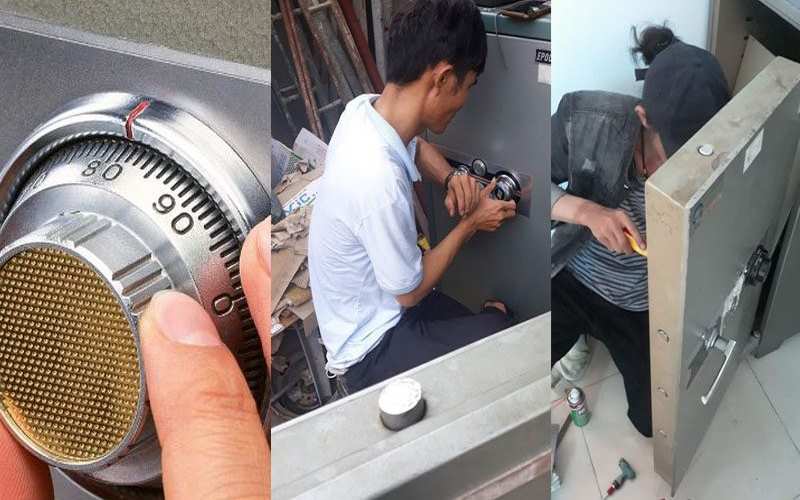 Liên hệ thợ sửa khóa là cách tốt nhất để lấy lại mật mã két sắt khóa cơ đổi mã